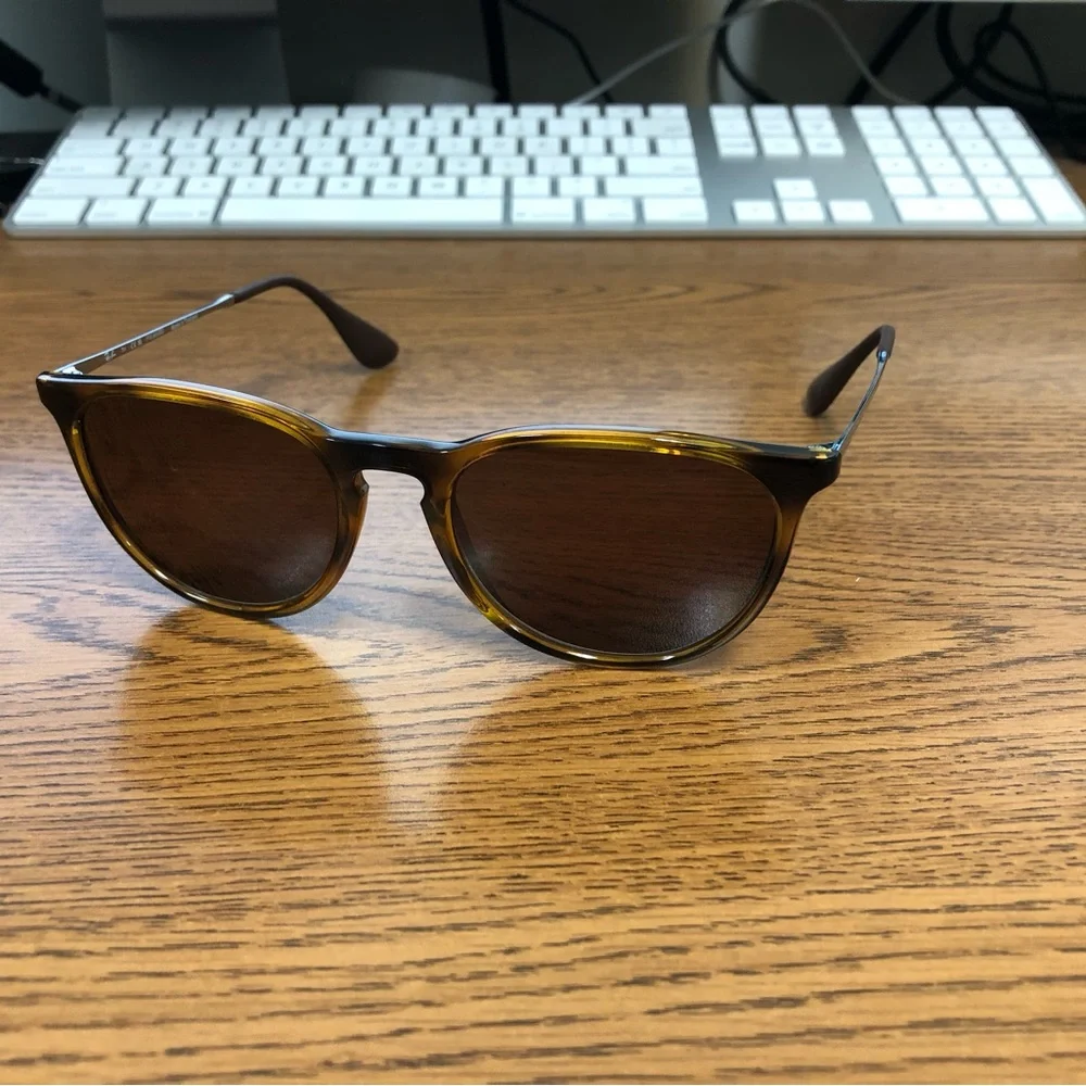Ray-Ban Erika RB4171 Brown Sunglasses (RX unknown) - Picture 1 of 8